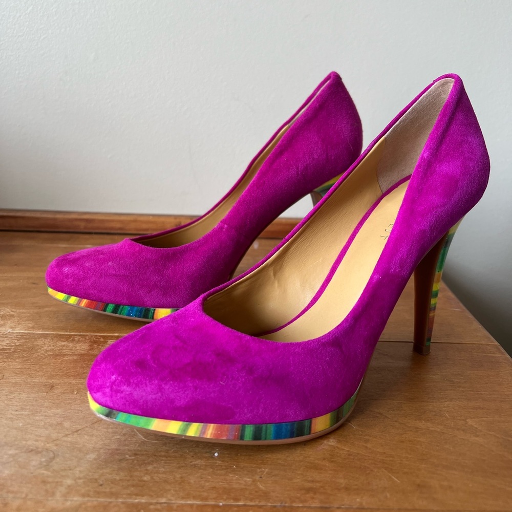 Nine West Rocha Pink Suede Pumps